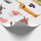 犬好きかわいい ラッピングペーパー (角)