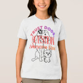 犬好きが共感する「犬を信じろ」Tシャツ トライブレンドＴシャツ (正面)
