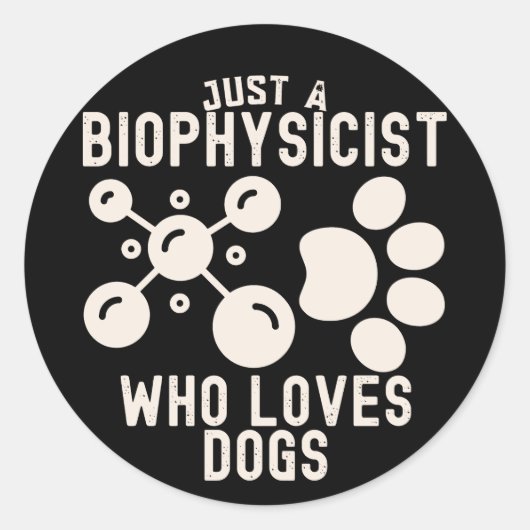 犬好きなだけの生物物理学者 ラウンドシール (正面)
