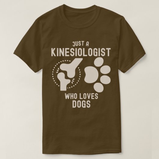 犬好きなキネシオロジスト Tシャツ (デザイン正面)