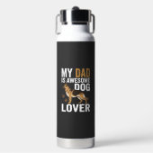 犬好きなパパは最高 ウォーターボトル (正面)