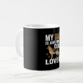 犬好きなパパは最高 コーヒーマグカップ (正面左)