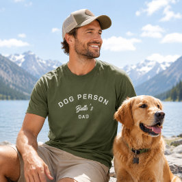 犬好きなパパ グリーン Tシャツ