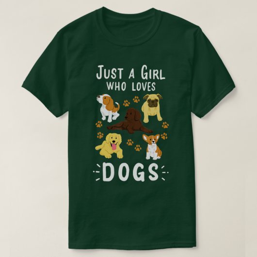 犬好きな女の子にプレゼント|過去記事 Tシャツ (デザイン正面)