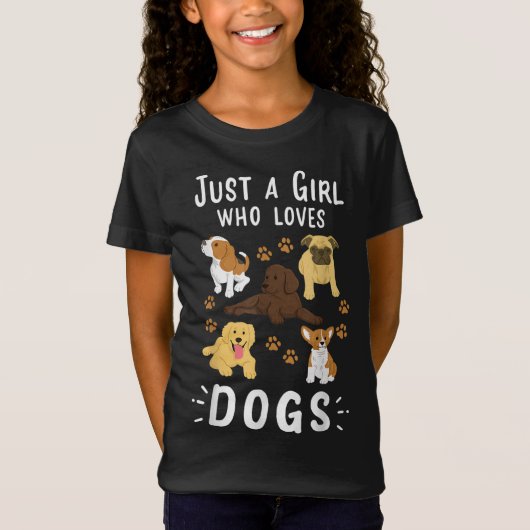 犬好きな女の子にプレゼント|過去記事 Tシャツ (正面)