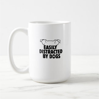 犬好きな方へのギフト 犬に気を取られがち コーヒーマグカップ