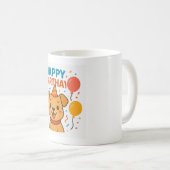 犬好きな方への犬の誕生日プレゼント コーヒーマグカップ (正面右)
