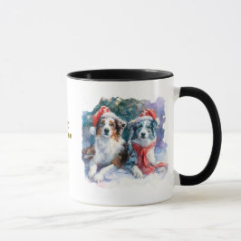 犬好きのためのクリスマスコーヒーマグ マグカップ