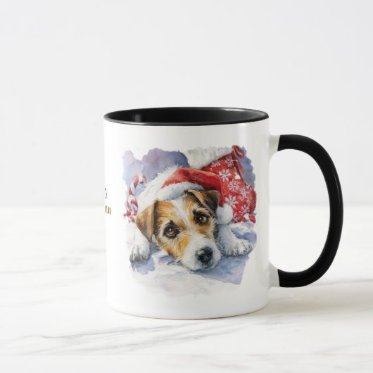 犬好きのためのクリスマスコーヒーマグ マグカップ (右)
