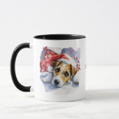 犬好きのためのクリスマスコーヒーマグ マグカップ (左)