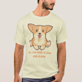 犬好きのためのデザイン ペットギフトにも Tシャツ (正面)