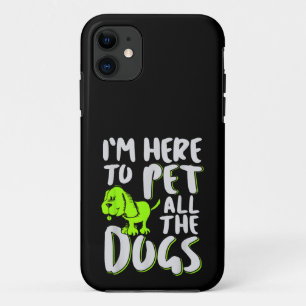 犬好きのためのペットと戯れるデザイン 犬と動物が好きな人へ iPhone 11 ケース