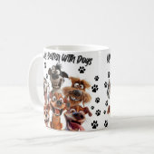 犬好きのためのマグカップ コーヒーマグカップ (正面左)