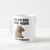 犬好きのためのマグカップ 来て Bark Side 獣医へ コーヒーマグカップ (正面左)