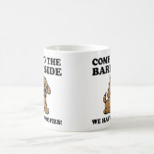 犬好きのためのマグカップ 来て Bark Side 獣医へ コーヒーマグカップ (中央)