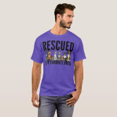 犬好きのためのレディース メンズ キッズ - 保護犬 Tシャツ (正面フル)