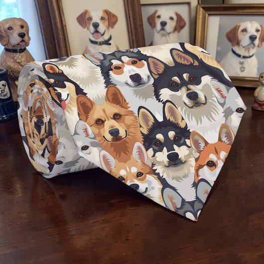 犬好きのためのレトロカスタムタイ ネクタイ