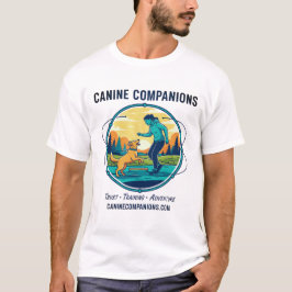 犬好きのための冒険の伴侶Tシャツ Tシャツ