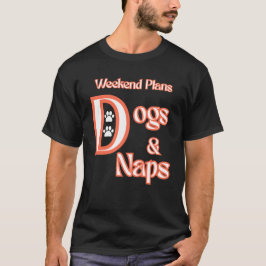 犬好きのための週末計画 犬と昼寝 ペット 犬 Tシャツ