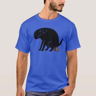 犬好きのための面白いうんちをする犬デザイン Tシャツ