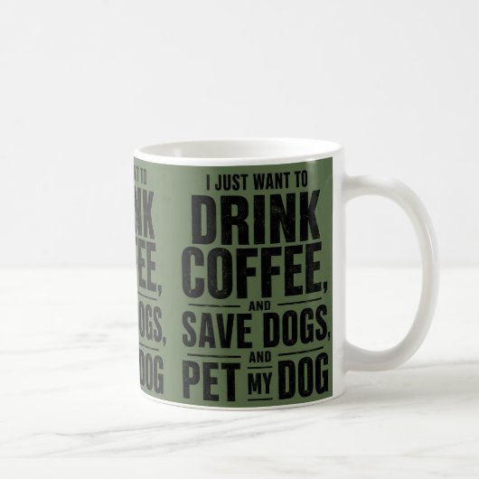 犬好きのための面白いコーヒーマグ コーヒーマグカップ (右)