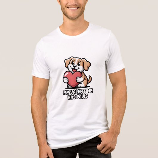 犬好きのための面白いバレンタインギフト トライブレンドTシャツ (正面)