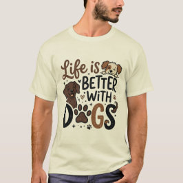 犬好きのためのTシャツ Tシャツ