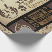 «犬好きのビーグルさんは人生がより良い ラッピングペーパー (角)