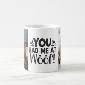 犬好きのペット写真コラージュ コーヒーマグカップ (中央)