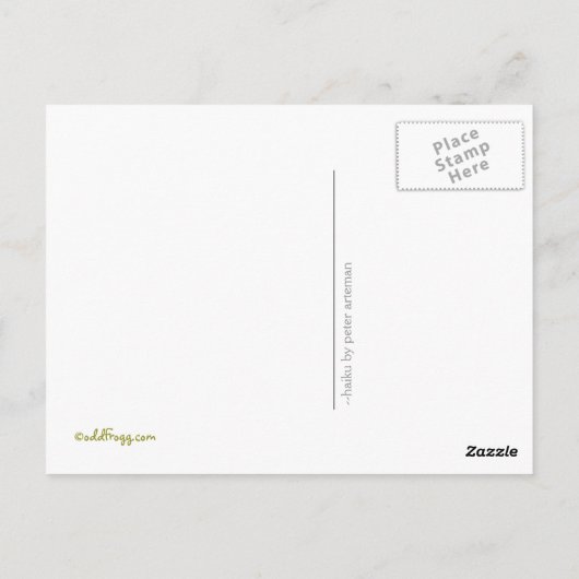 犬好きの俳句はがき ポストカード (裏面)