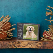 犬好きの名言 記念品 個人のペットの写真 フォトプラーク (側面)