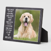 犬好きの名言 記念品 個人のペットの写真 フォトプラーク (側面)