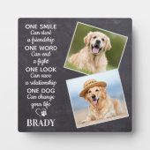 犬好きの名言 記念品 個人用ペットの写真 フォトプラーク (正面)