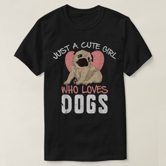 犬好きの女の子女性ペット動物犬のオーナーカワイトプ Tシャツ (デザイン正面)