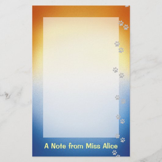 犬好きの文房具 便箋 (正面)