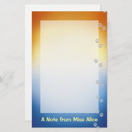 犬好きの文房具 便箋 (正面/裏面)