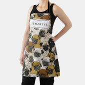 犬好きの犬用かわいい贈り物 – お母さん/パパパーソナライズされた エプロン (インサイチュ)