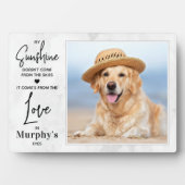 犬好きの私の太陽 個性的なペットの写真 フォトプラーク (正面)