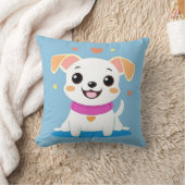 犬好きへのかわいいキャラクター犬のギフト クッション (ブランケット)