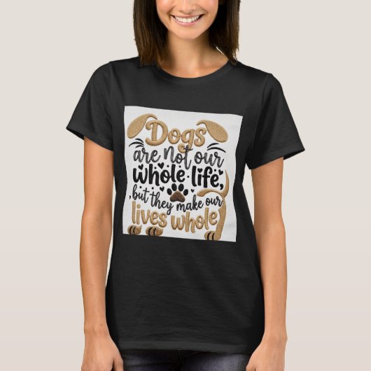 犬好きへのギフト Tシャツ (正面)