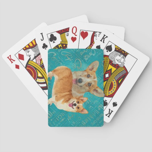 犬好きウェルシュコーギードッグアート トランプ (裏面)