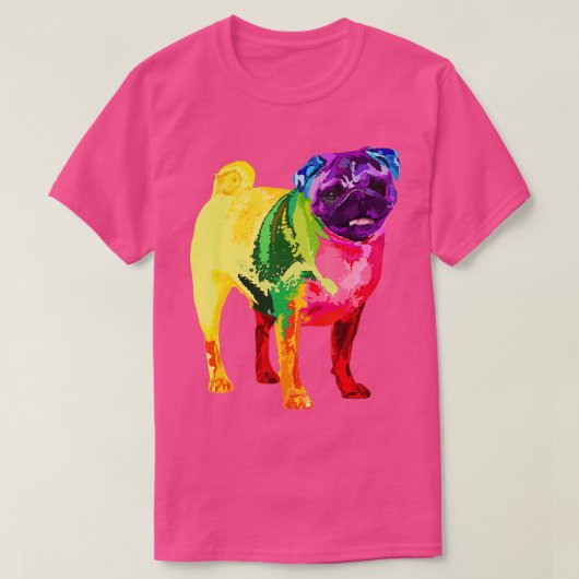 犬好きギフト女のためのパカラフルグ( Tシャツ (デザイン正面)