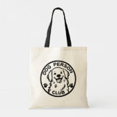 犬好きクラブ 楽しい犬好きのためのデザイン トートバッグ (裏面)