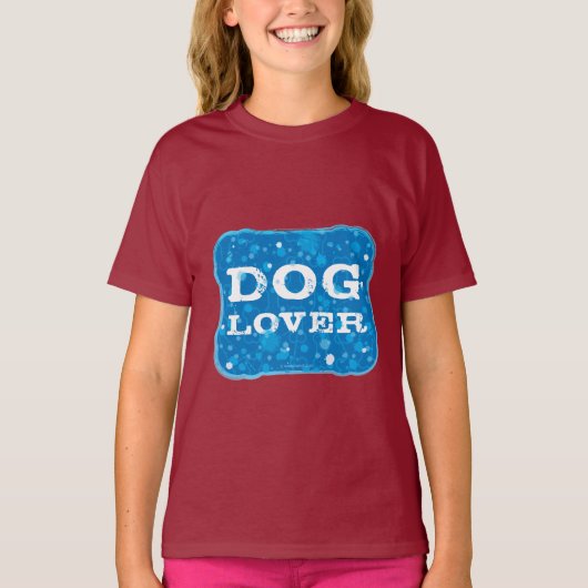 犬好きサインTシャツ Tシャツ (正面)