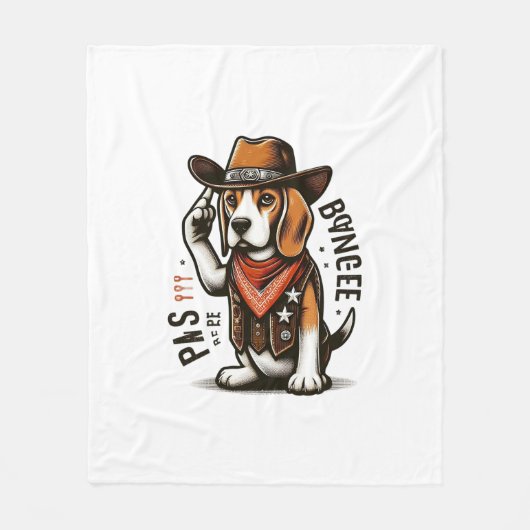 犬好きシェルパ毛布 フリースブランケット (正面)