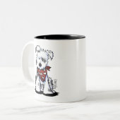 犬好きツートーンコーヒーマグ ツートーンマグカップ (正面左)