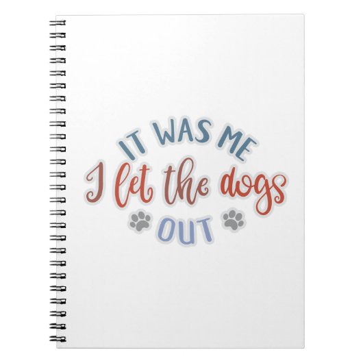 犬好きデザイン俺だ。犬を放した ノートブック (正面)