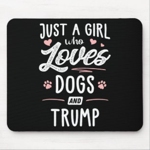 犬好きトランプ女子 ギフト 犬好きさんへ マウスパッド