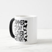 犬好きドラマー モーフィングマグカップ (正面左)