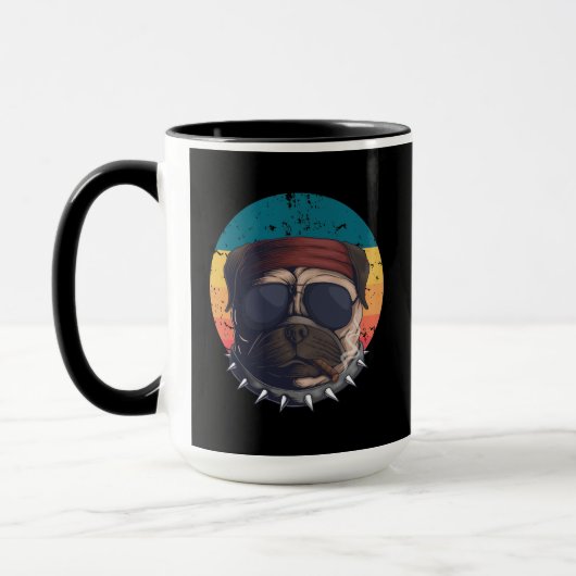 犬好きプグマグ マグカップ (左)